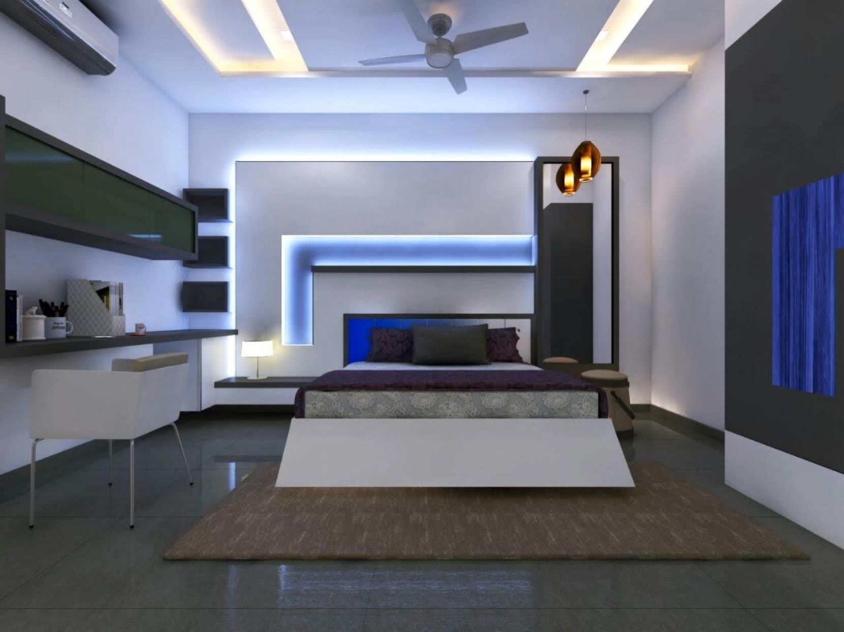 classy bedroom design  - how to make videos slow motion AI video