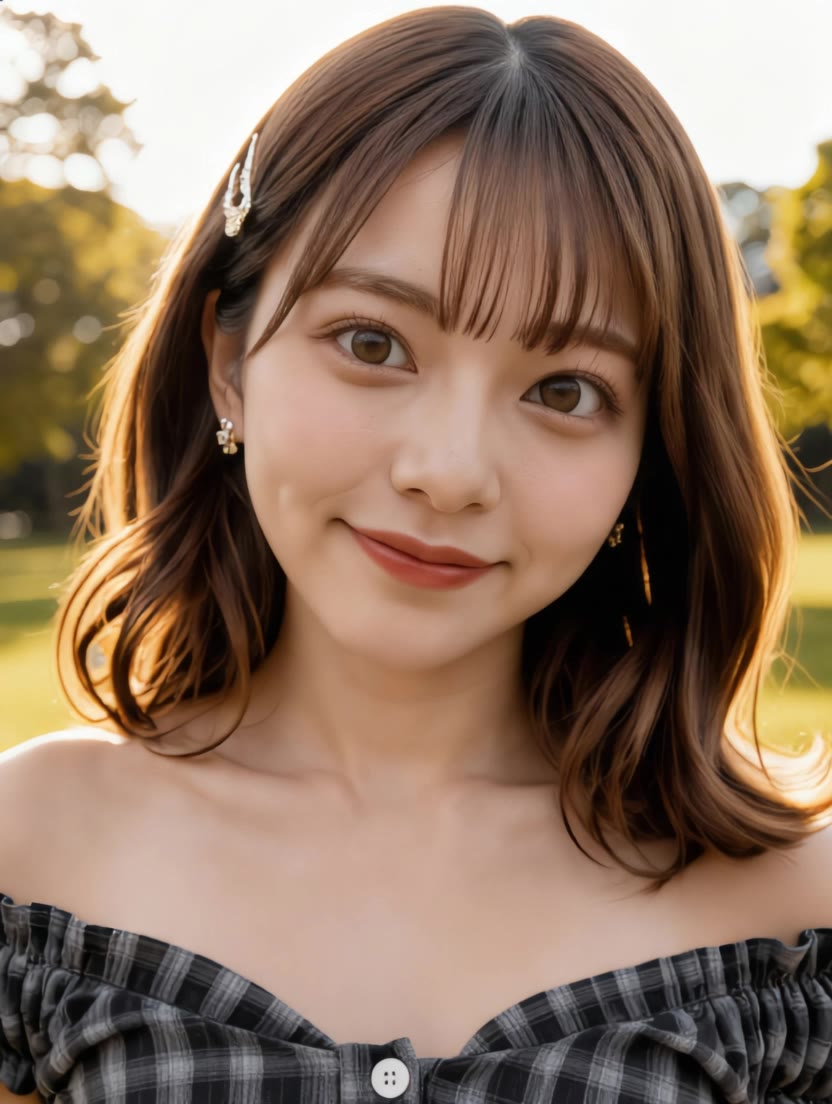 A Smiling Woman - woman try on AI video