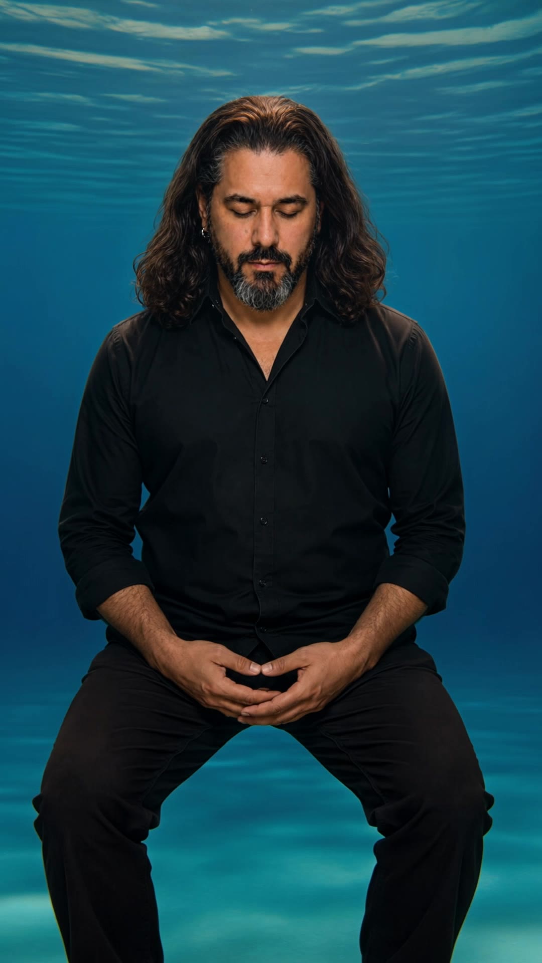 Under the Water Meditation - completely blank image AI video