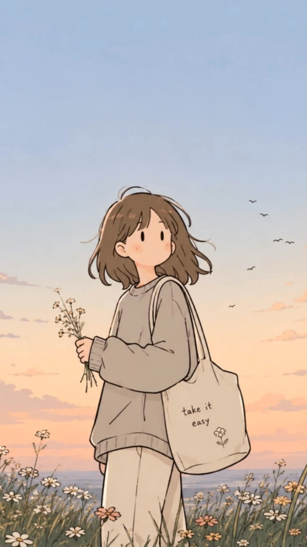 take it easy... - cute easy anime drawing AI video