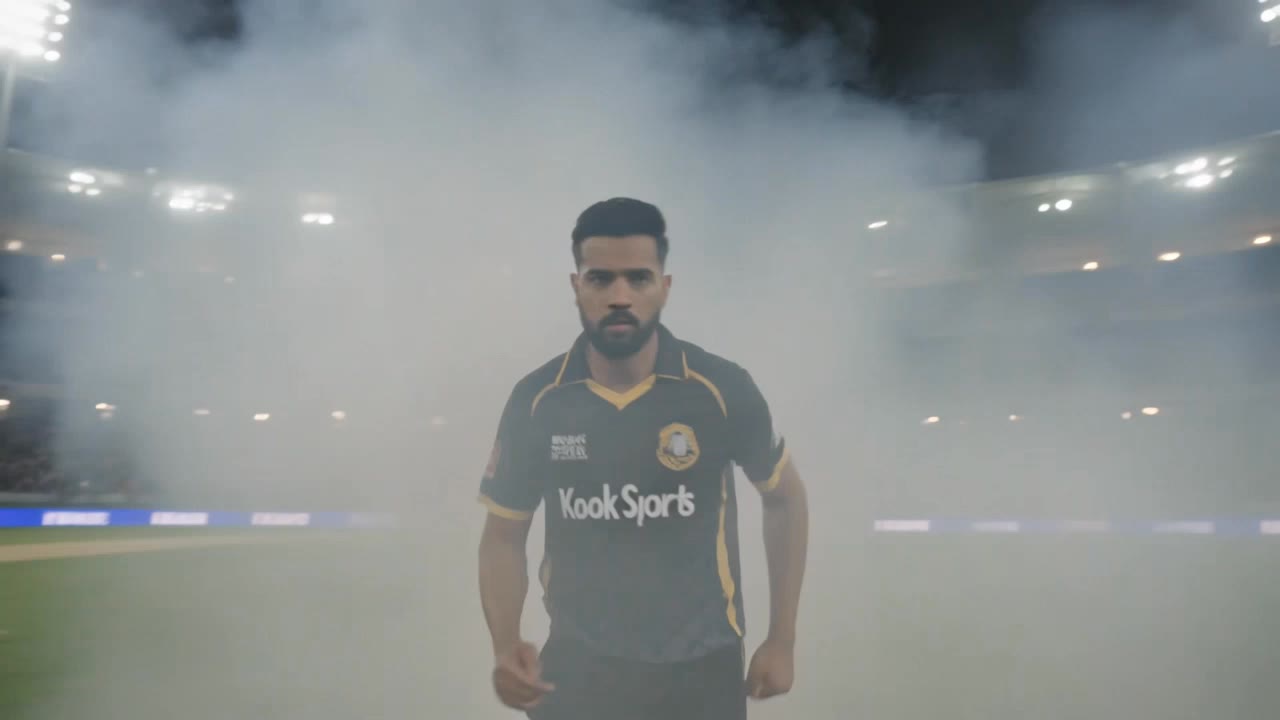Knock sports cricket team  - sports team logo maker AI video