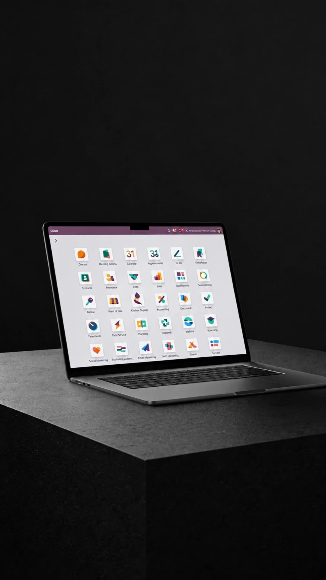 Laptop Scene - shaky laptop screen AI video