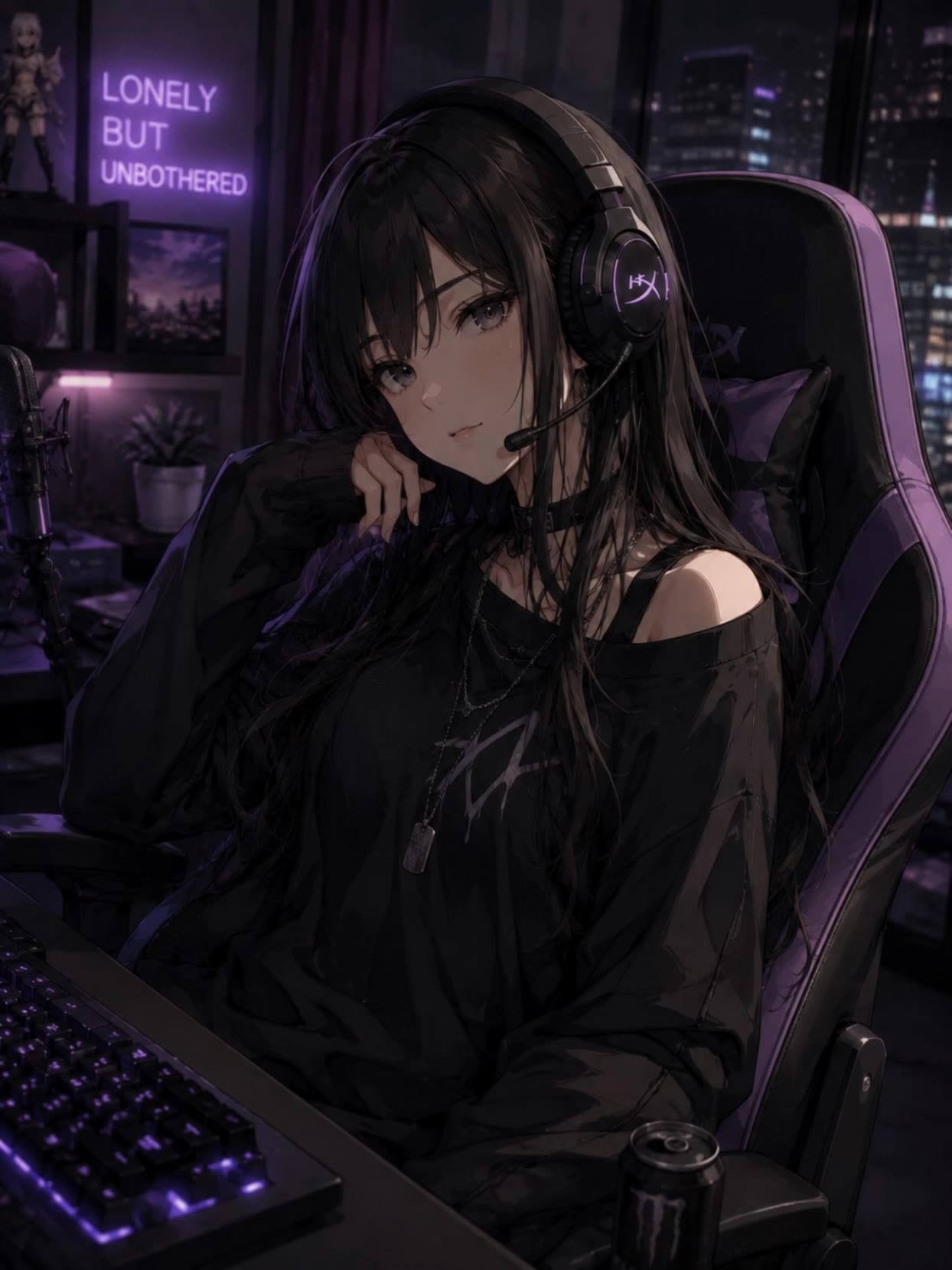 gamer girl - anime girl generator AI video