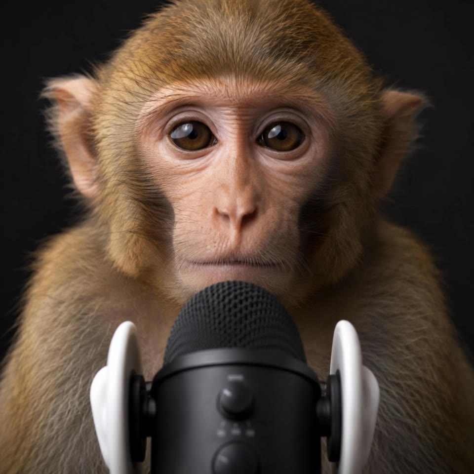 Monkey George ASMR - creative calm asmr AI video