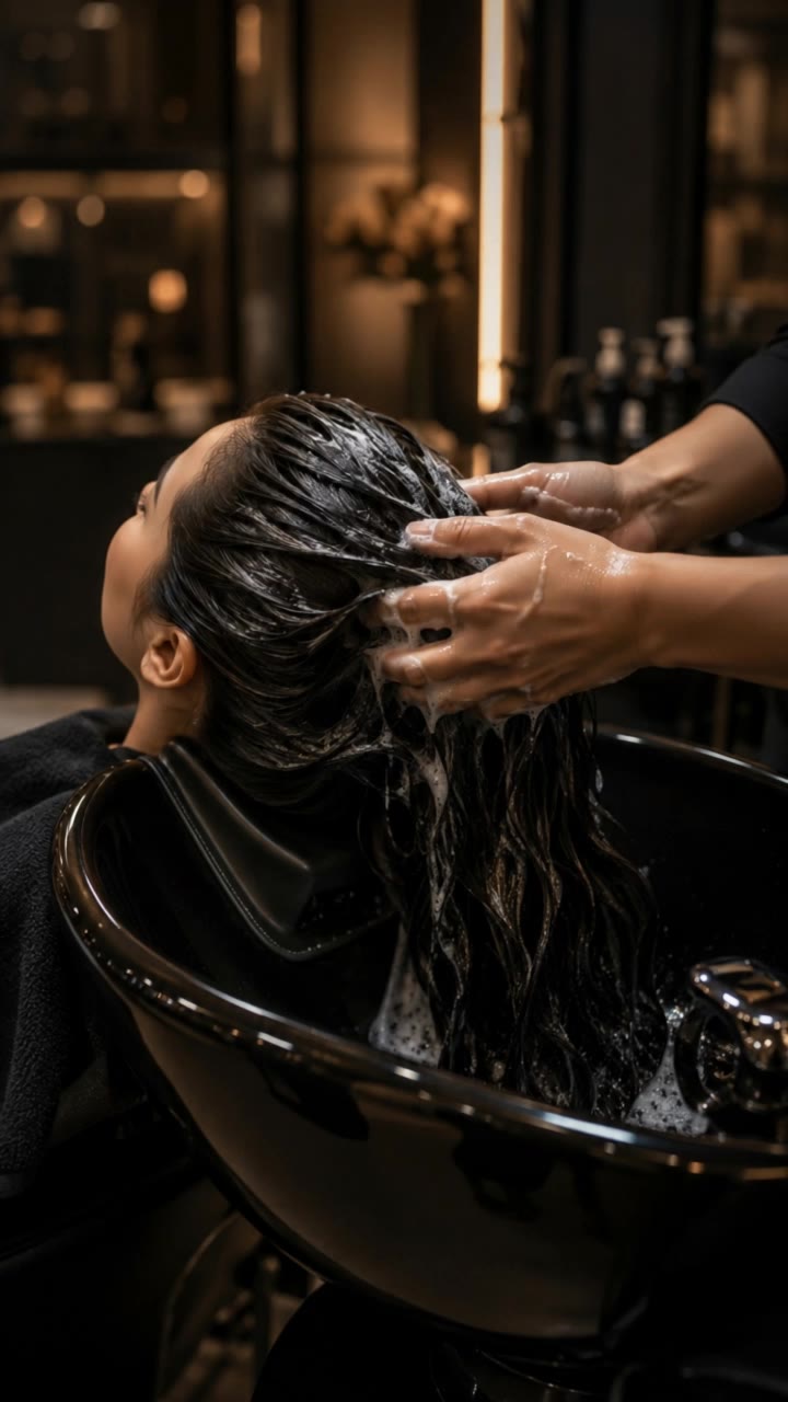 Kling AI work 318242770663114 - gents hair salon AI video