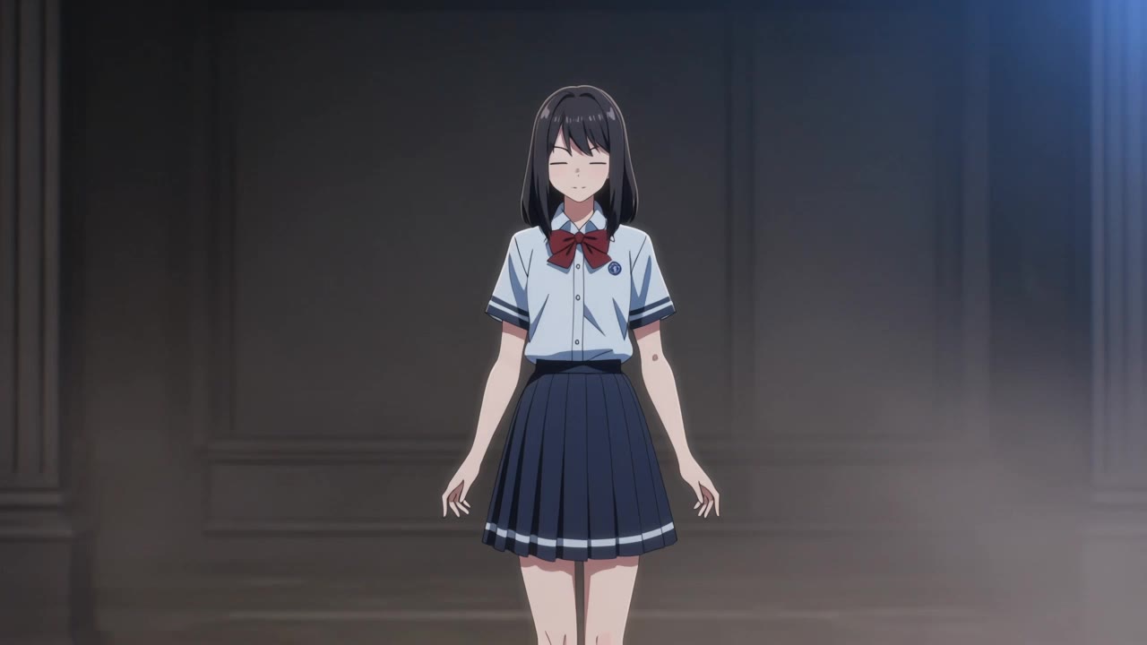 Kling AI work 316382080613881 - school girl pose anime AI video
