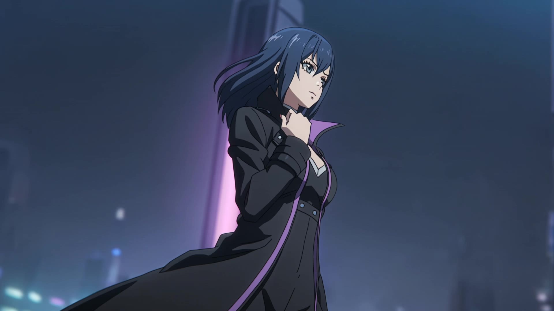 Kling AI work 306814616505028 - anime woman with black hair AI video