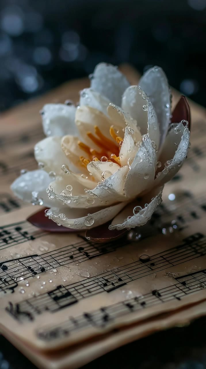 When Raindrops Read Music - music video generator AI video