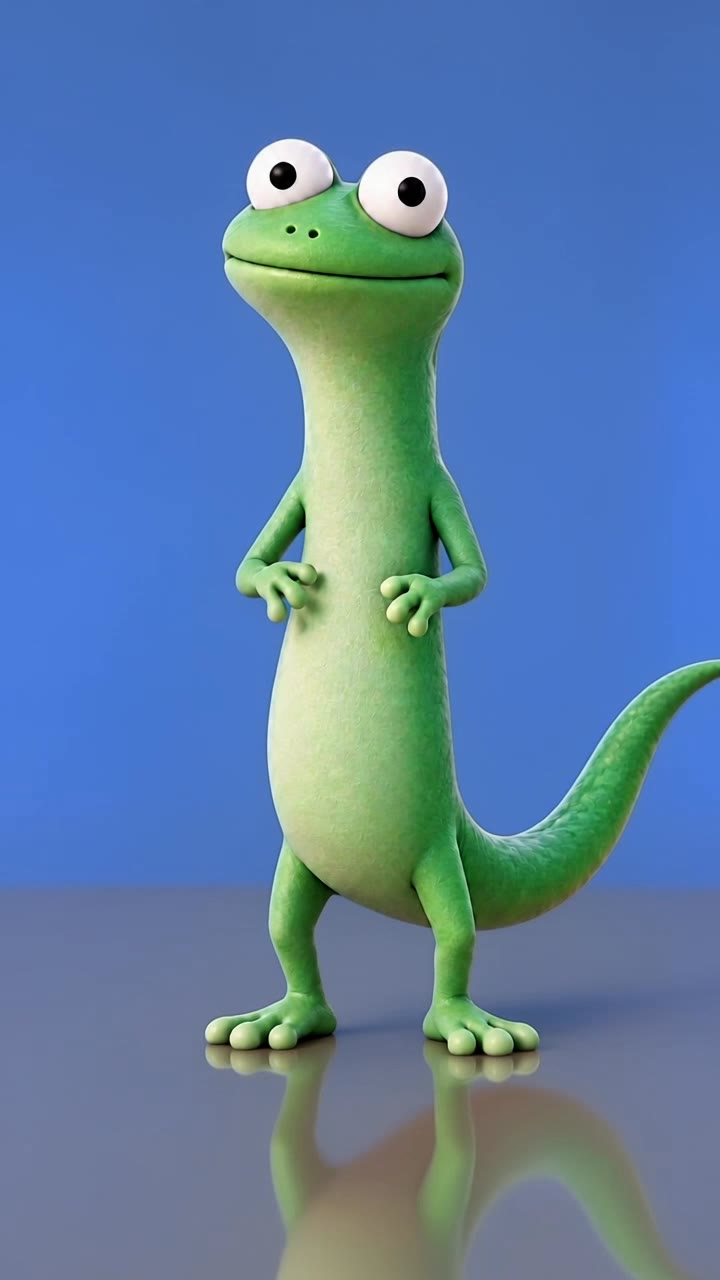 Side Step X Lizard - lizard alien AI video