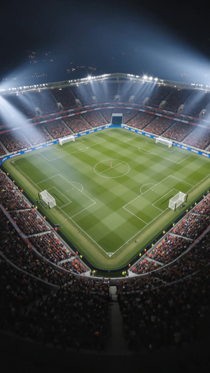 Stadium  - night stadium AI video