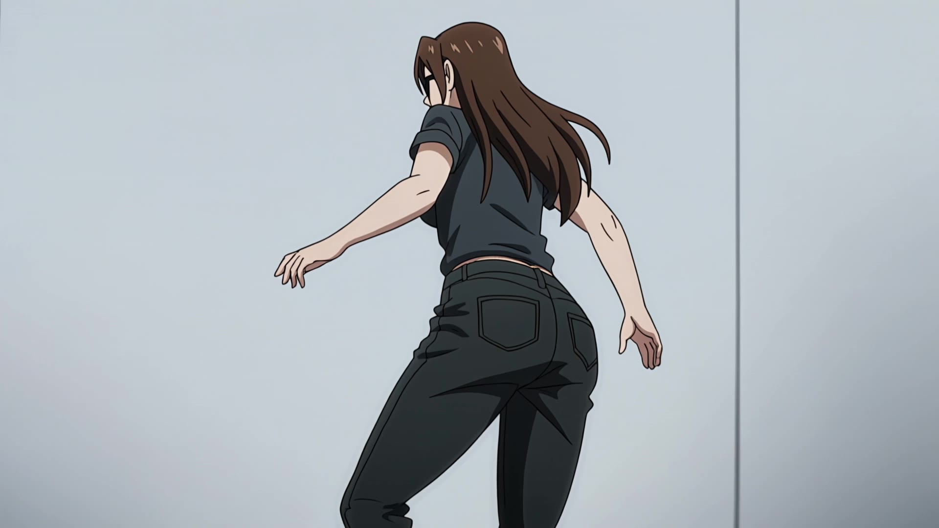 Kling AI work 316483501615333 - anime woman with black hair AI video