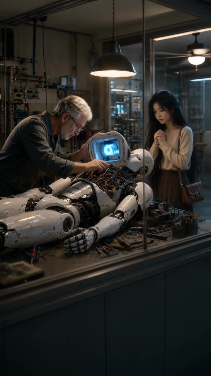 Kling AI work 316097034527903 - characters robots AI video