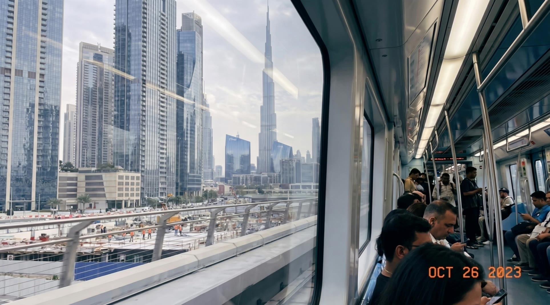 Metro train - train scene AI video