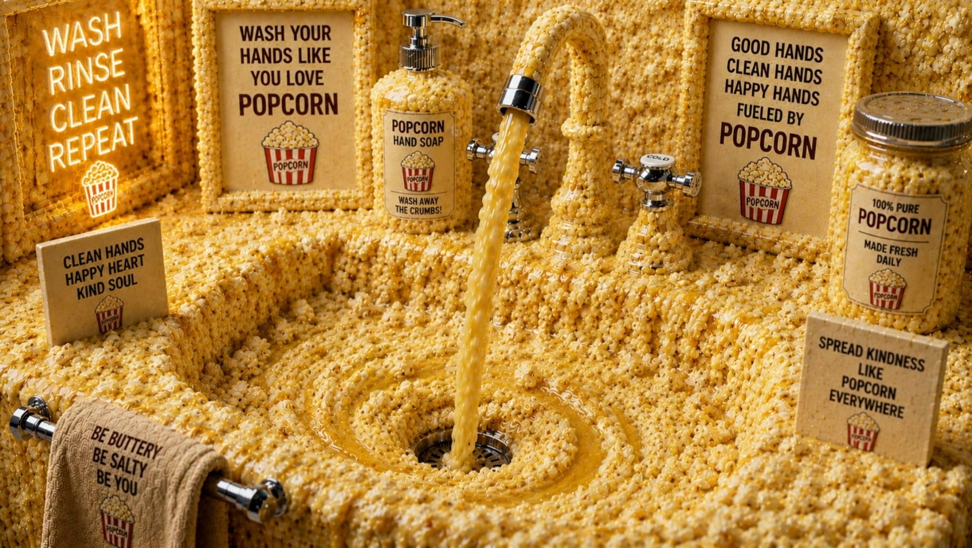 Popcorn Sink - act 2 popcorn AI video