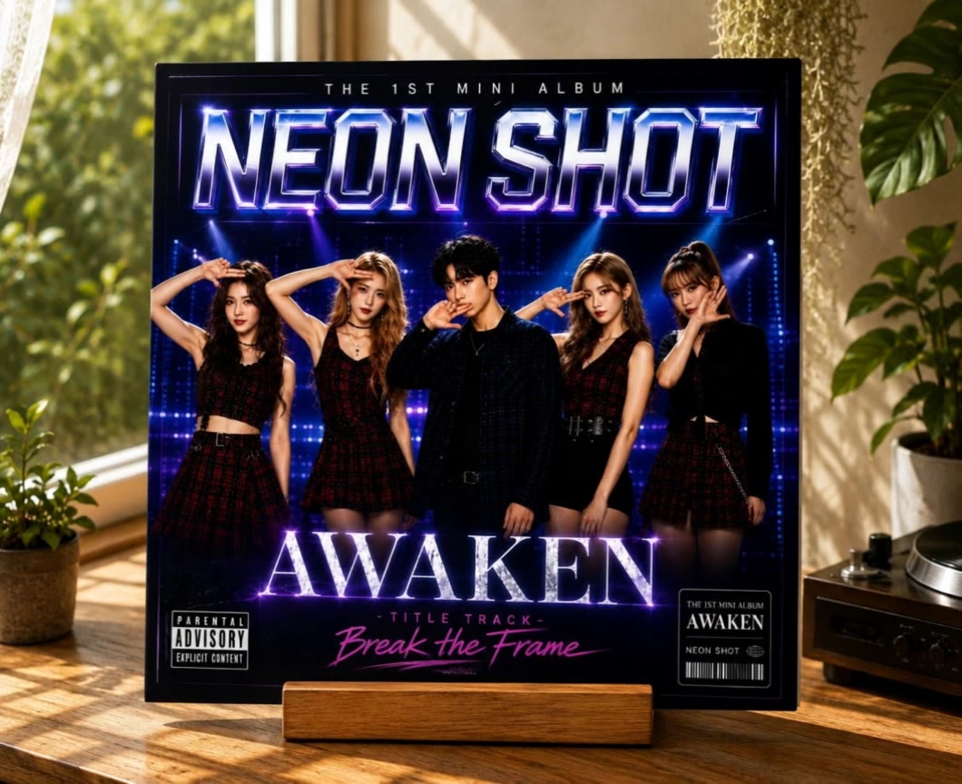 Kling AI work 312512309666121 - 2d album cover AI video