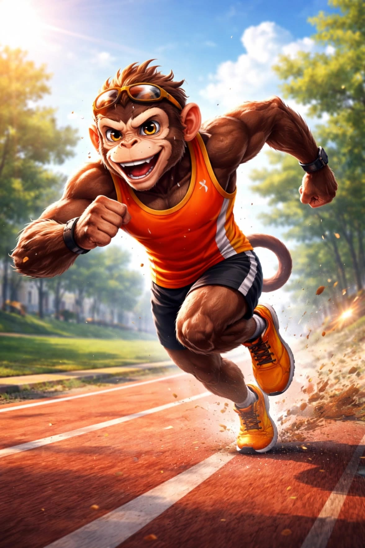 Kling AI work 314903645521397 - fast running gif AI video