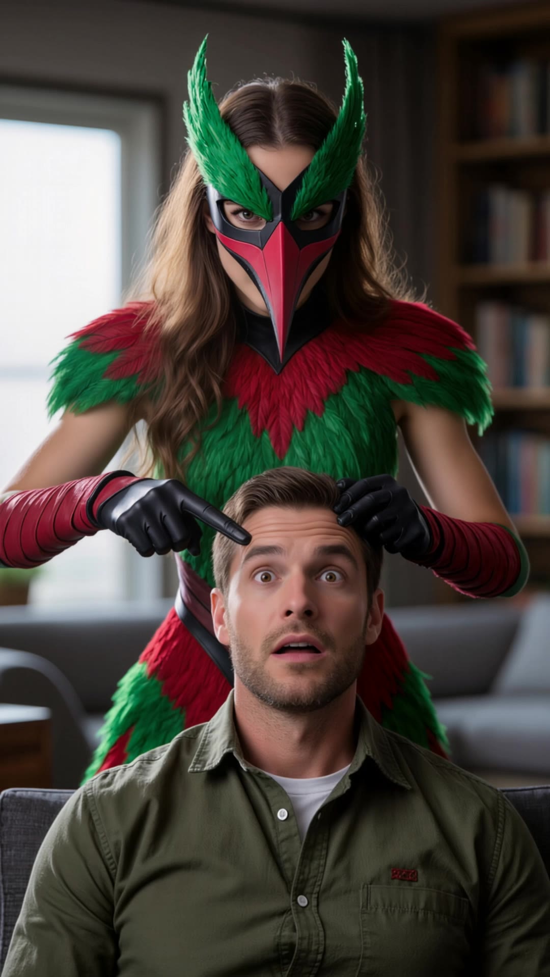 New Superhero Woodpecker-woman - random superhero generator AI video