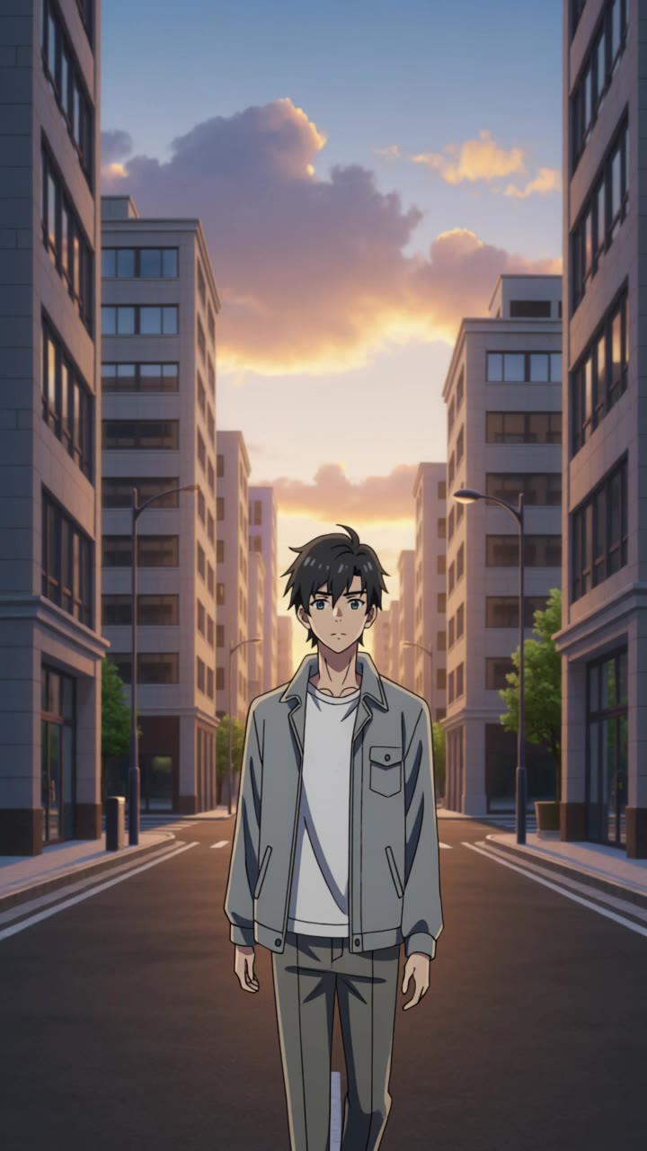 Kling AI work 318220814660576 - design an anime character AI video