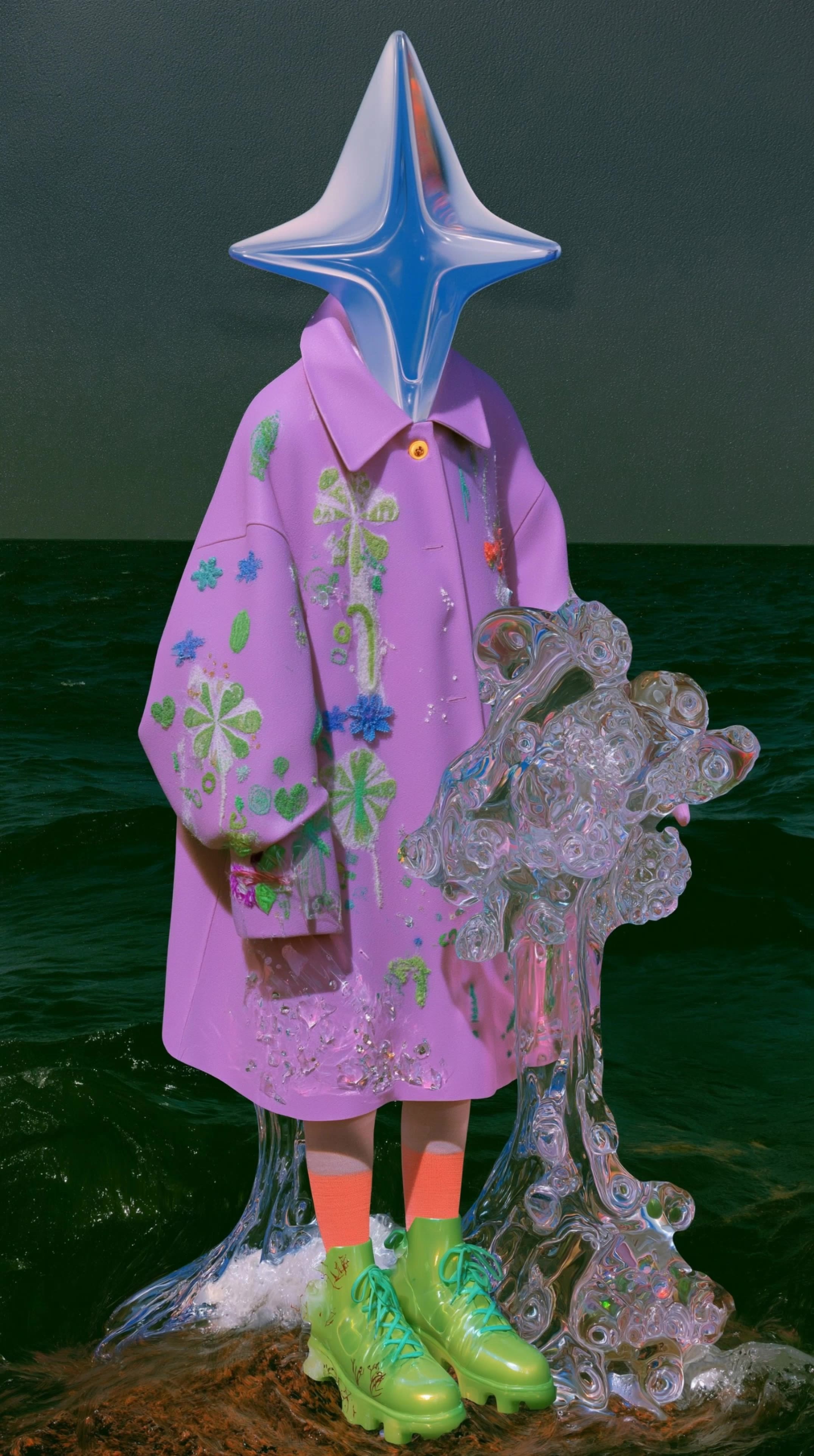 컬러스윔 - surrealism outfits AI video
