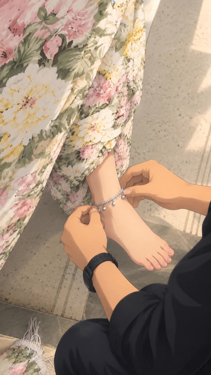 “Vertical 9:16 cinematic anime v - drawings of anime hands AI video