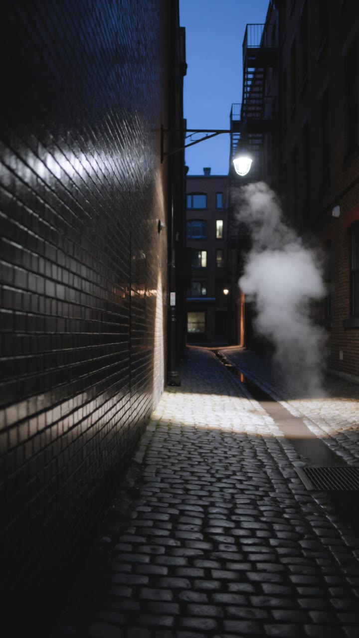Dark alleyway - japanese alleyway AI video