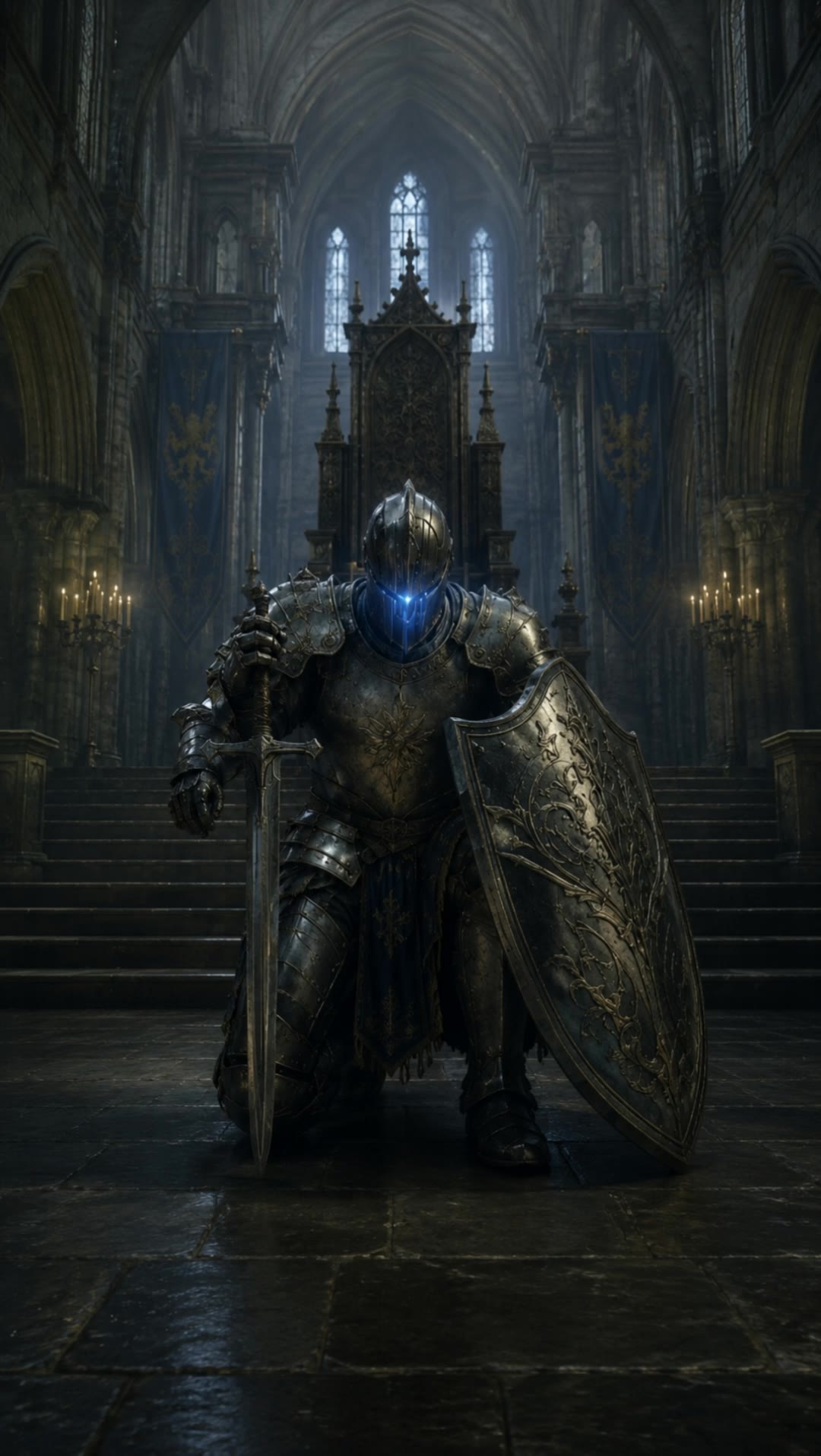 Blue eyes knight - how ro make blue AI video