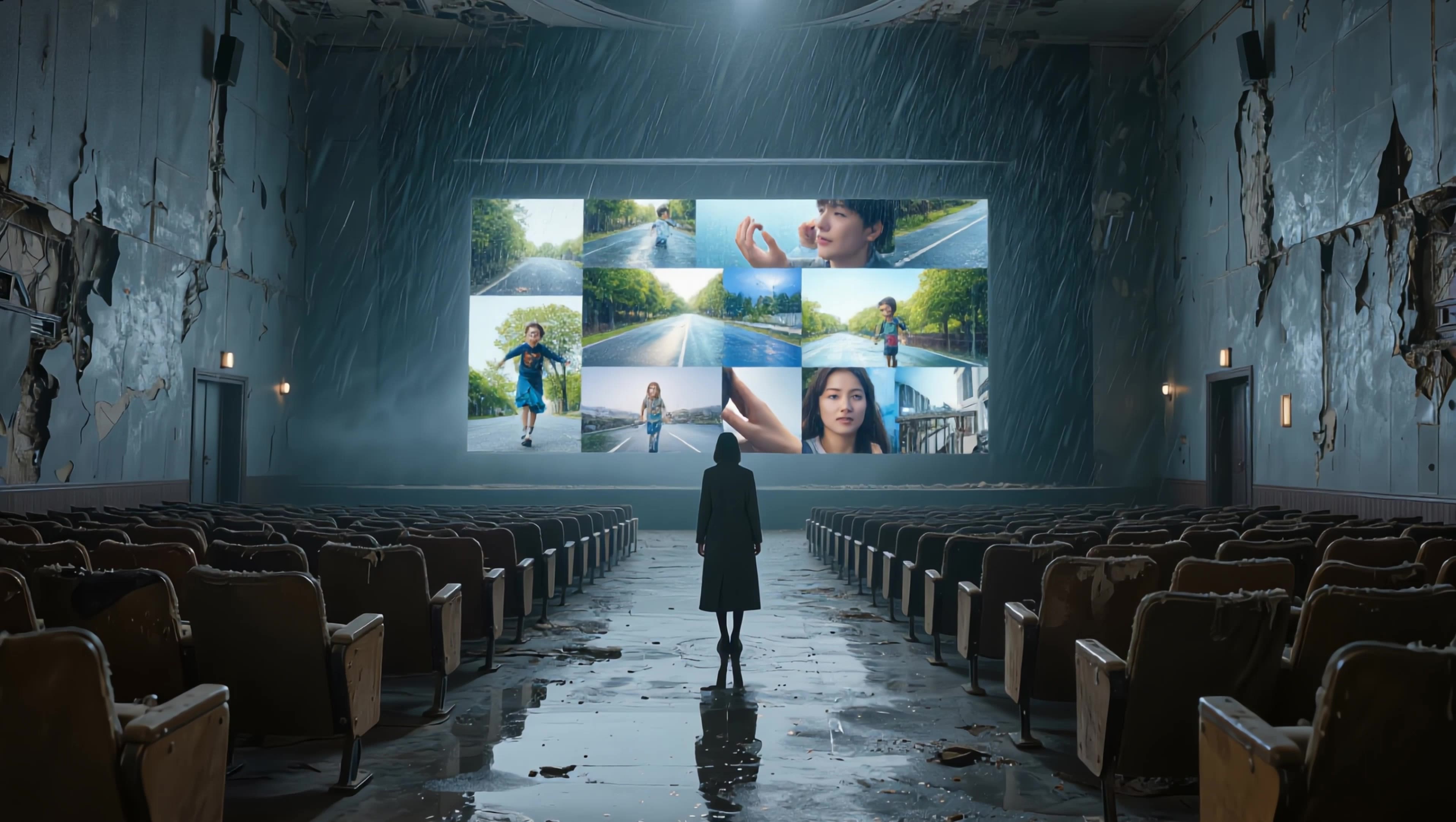 The Last Screening - fractured flickers AI video