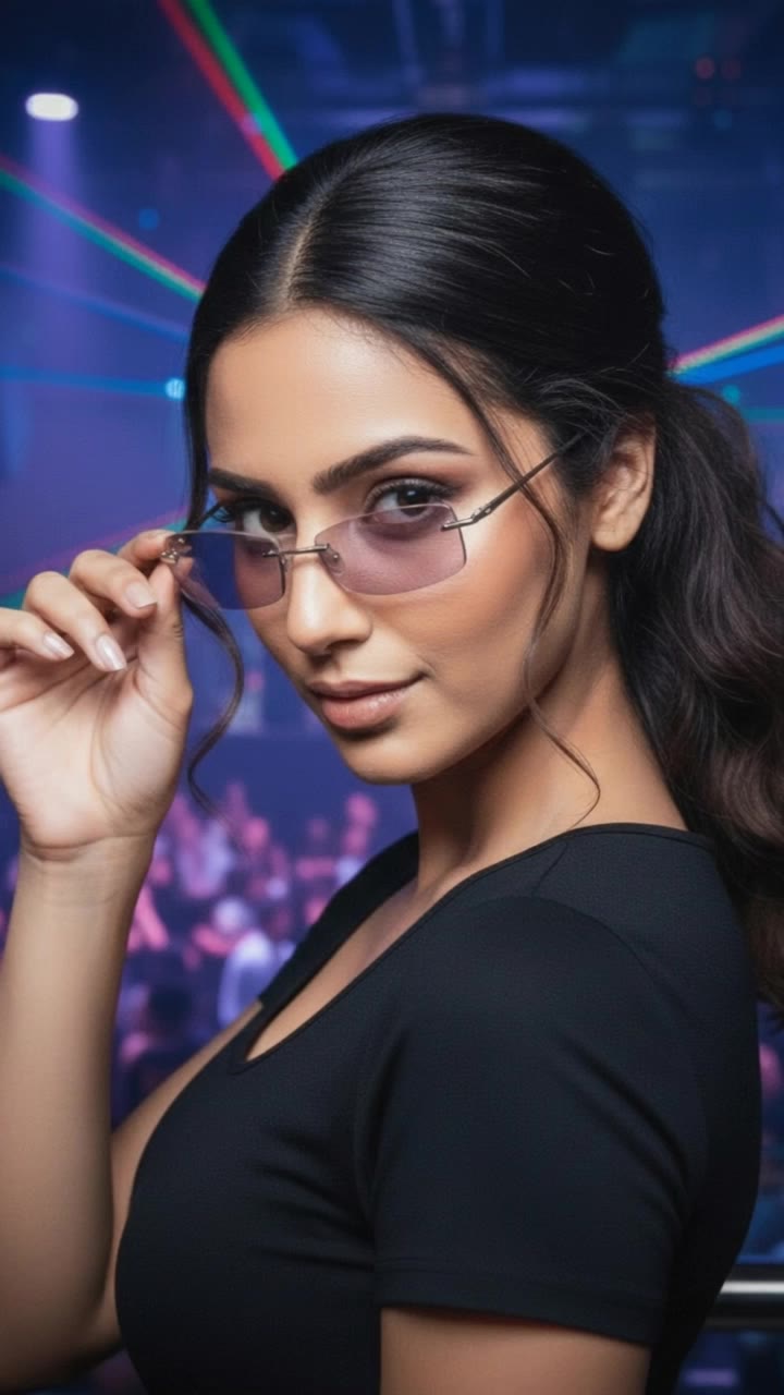 A Woman at the Club - club image to video AI video