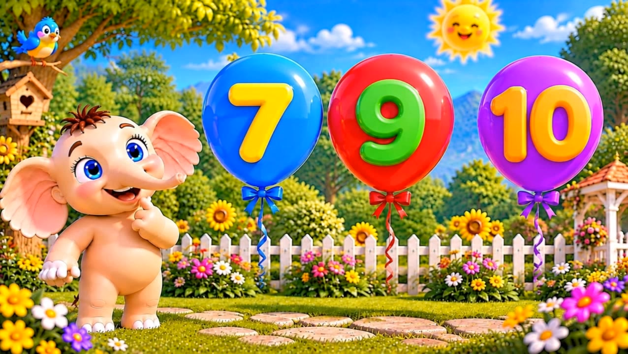 found 9 - glow in the dark balloons AI video