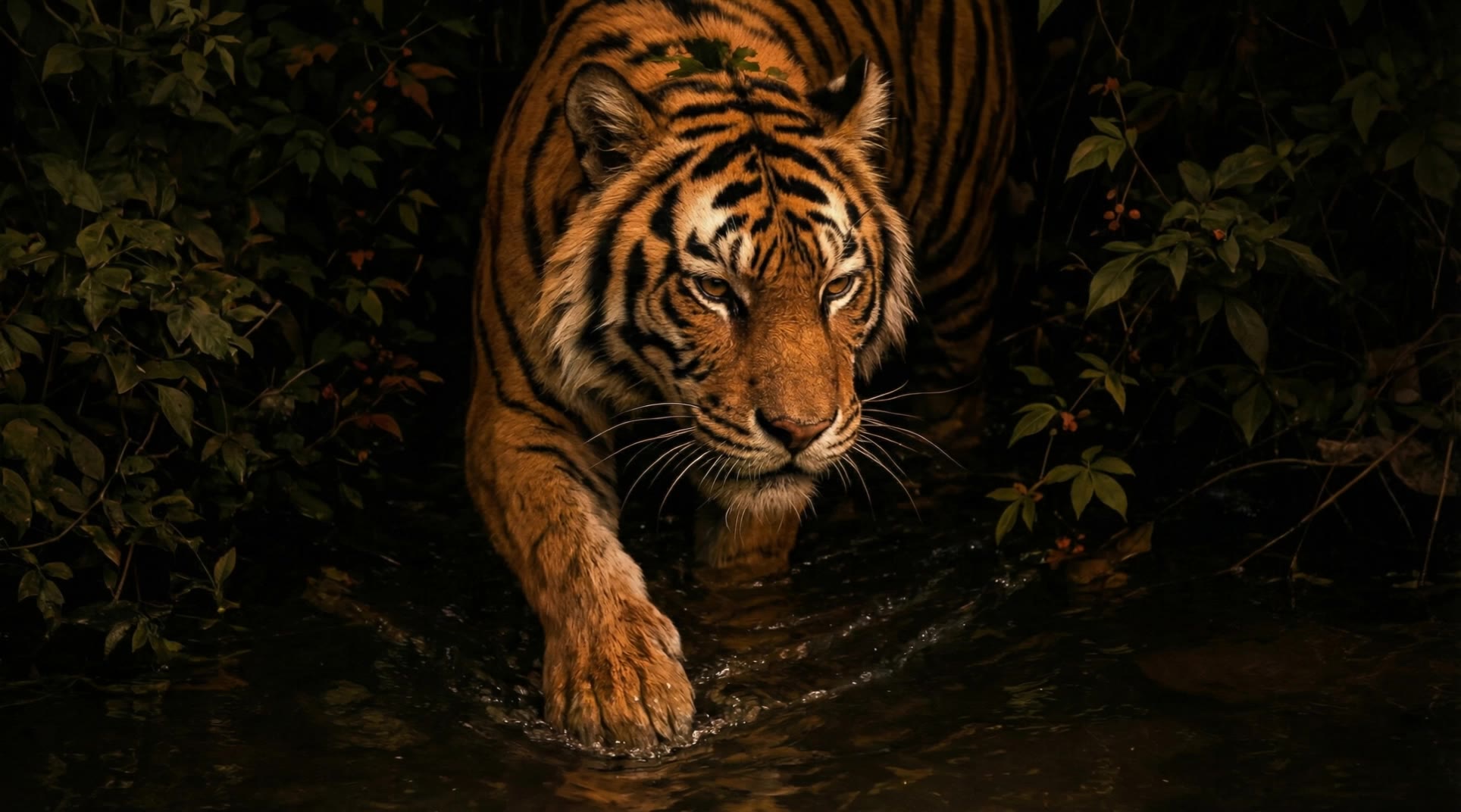 Tiger Test - tiger scene AI video