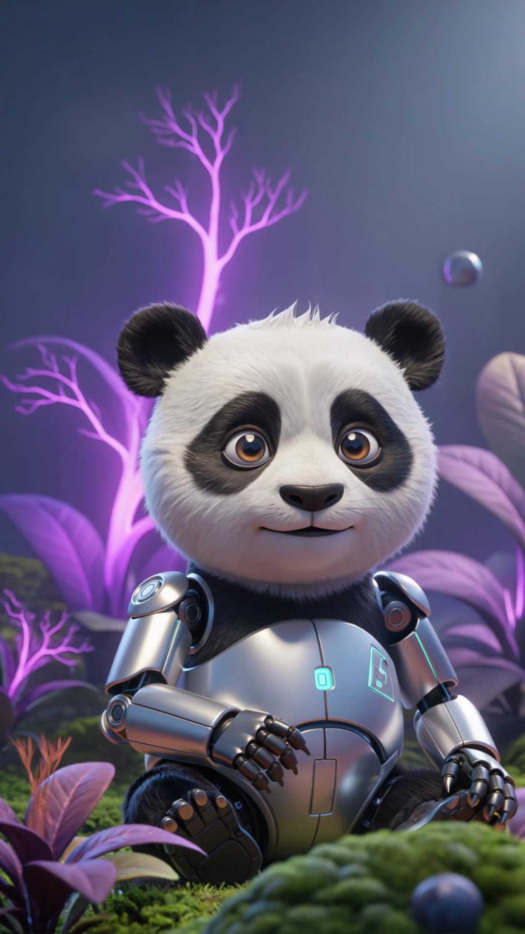 Cyborg Panda - panda ai video AI video