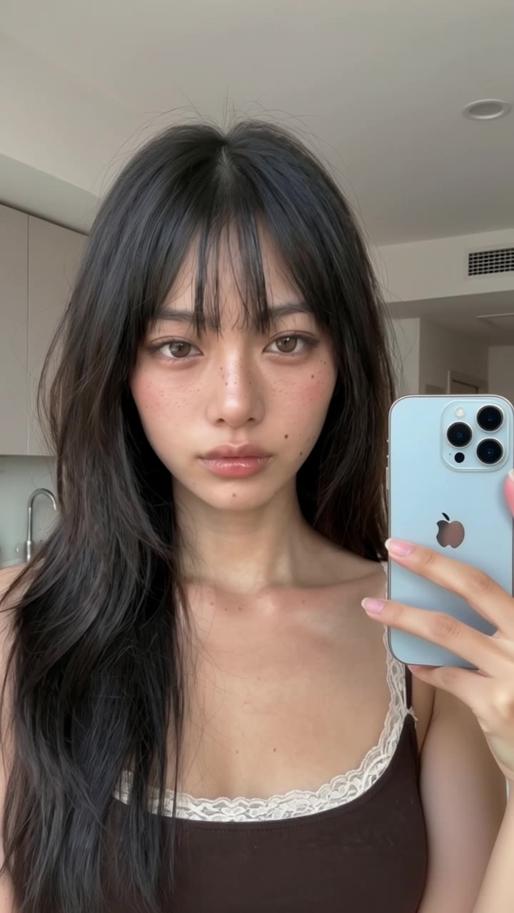Mirror selfie - selfie desktop wallpaper AI video