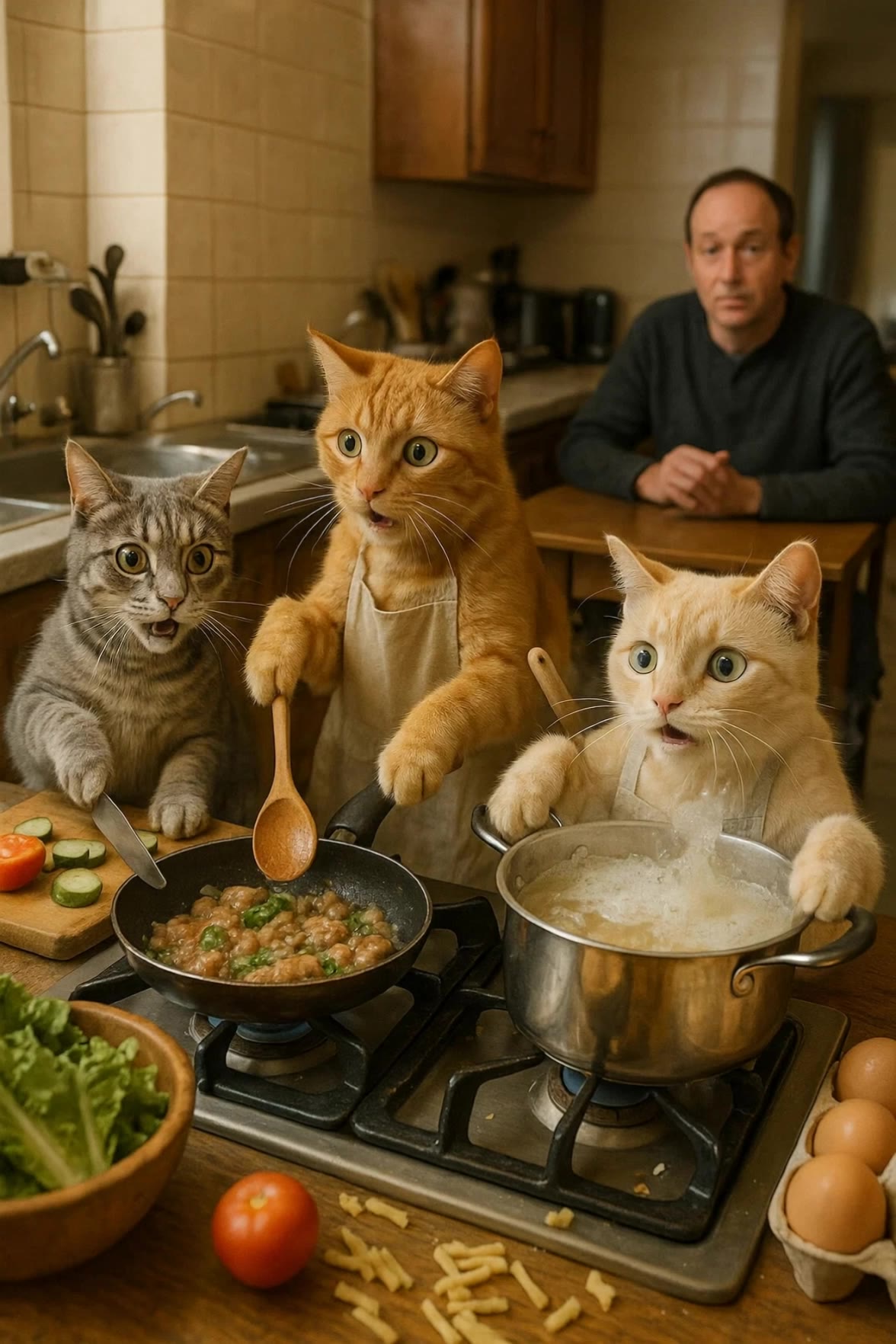 The Secret Chef Cats - ai cats AI video