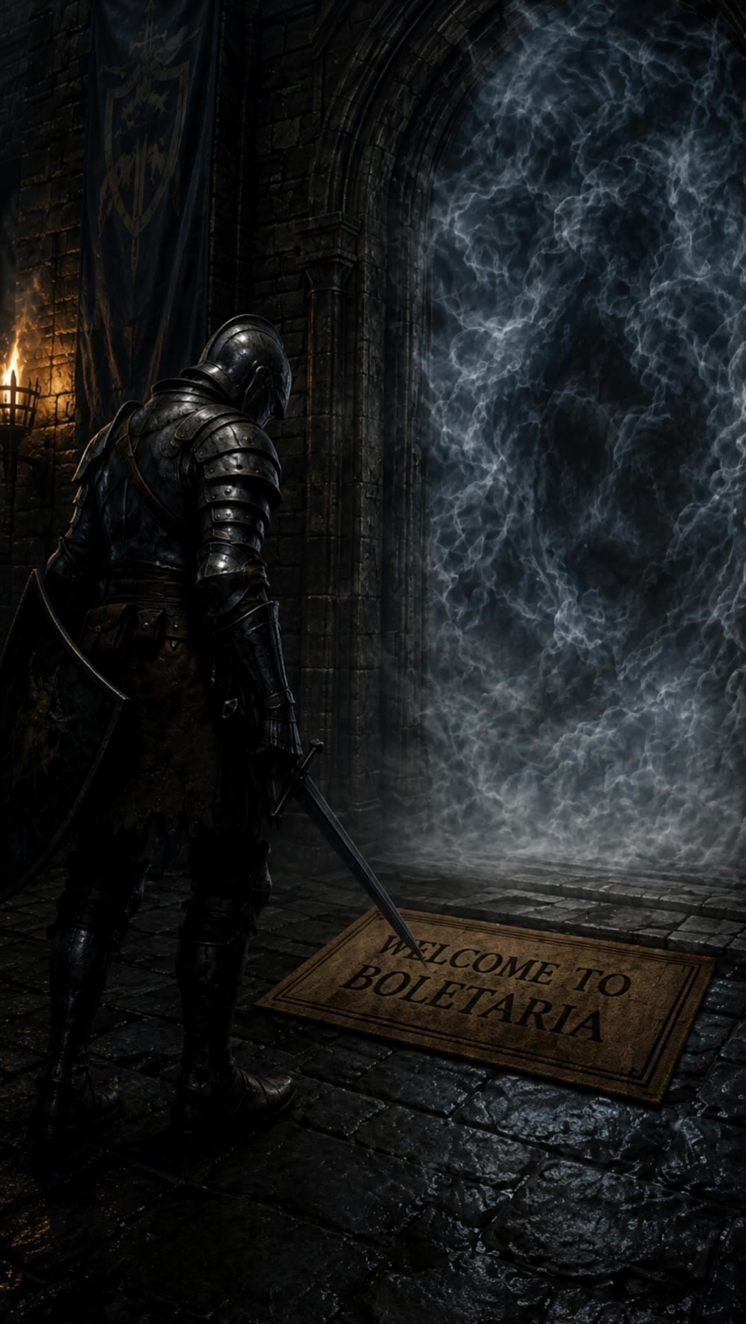 armored knight - dark souls cinematic screenshot AI video