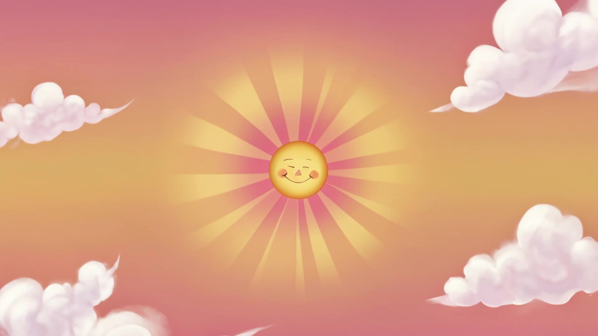 happy bubbles and sun - cartoon sun images AI video