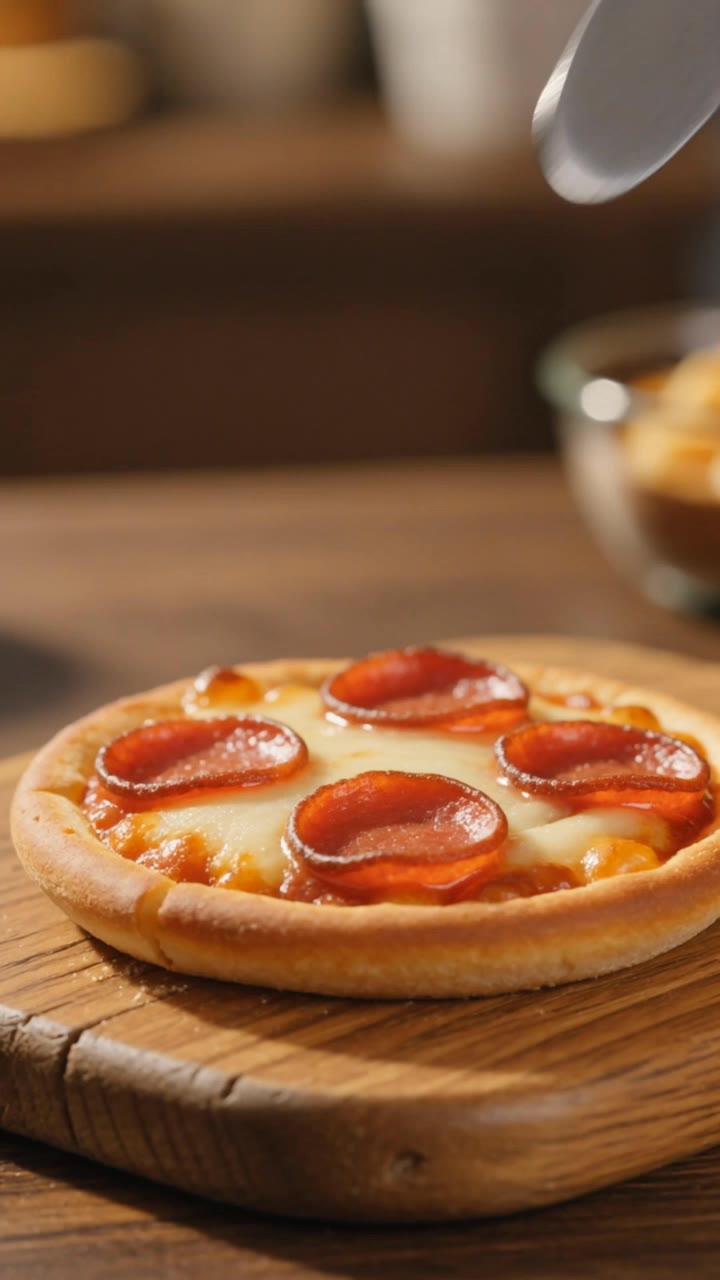 miniature pizza - miniature ai image AI video