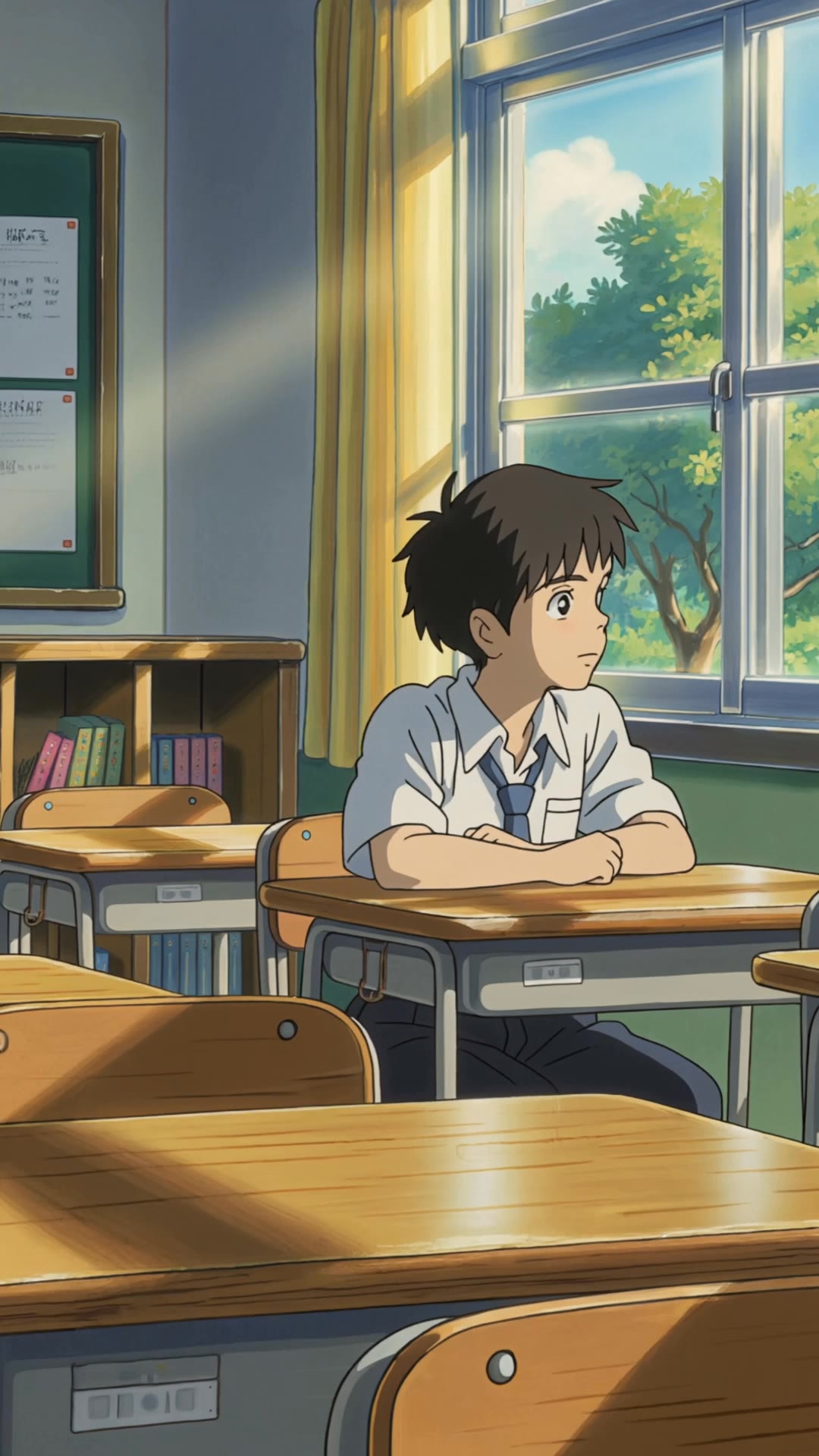 Yung tahimik sa klase - studio ghibli gif AI video