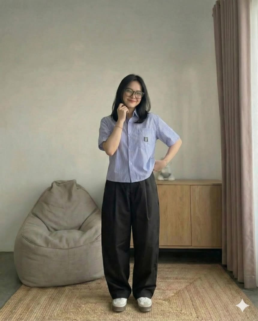 a casual outfit showcase - magician outfit female AI video
