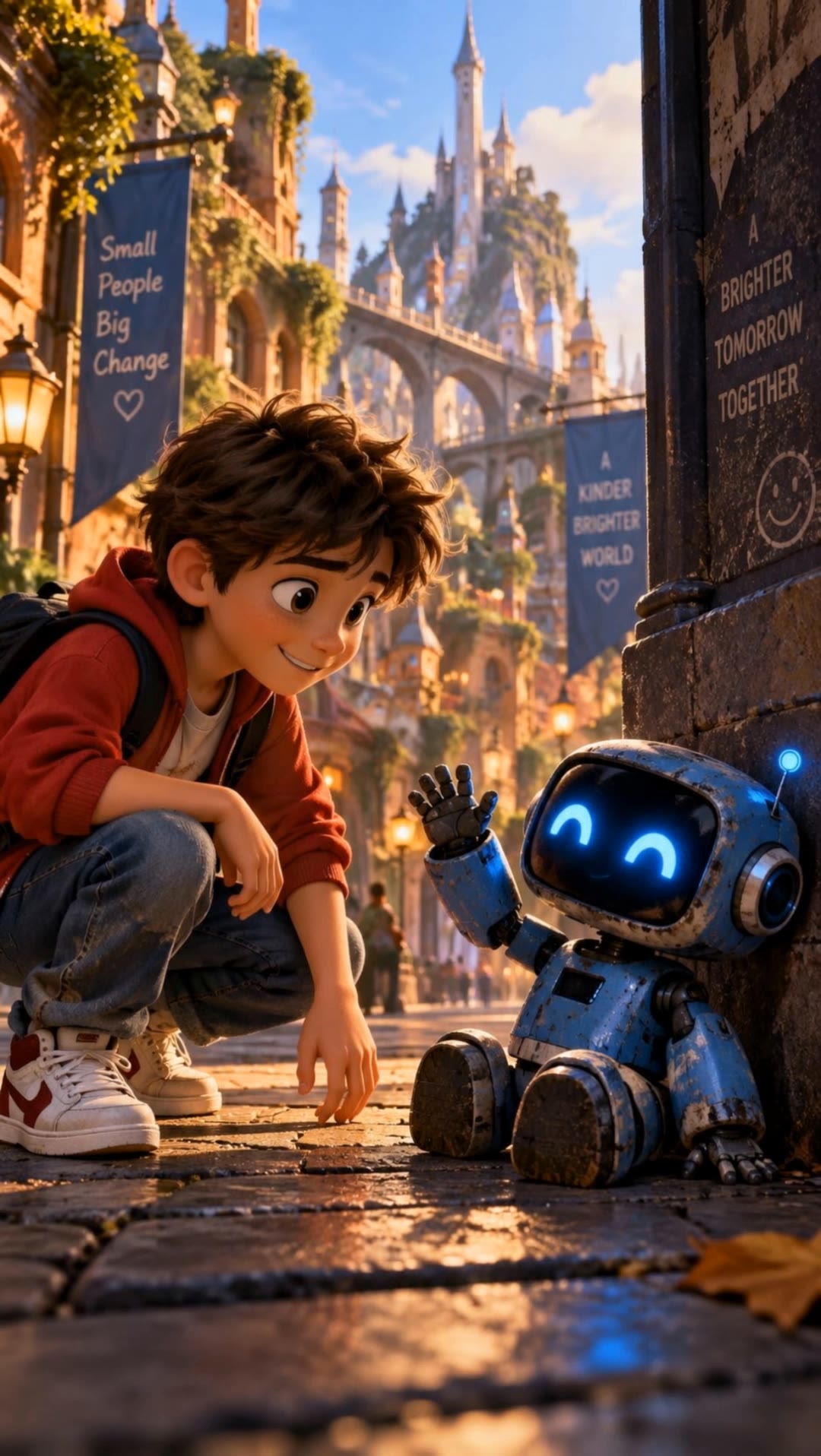 Kling AI work 321177720661927 - city the animation characters AI video