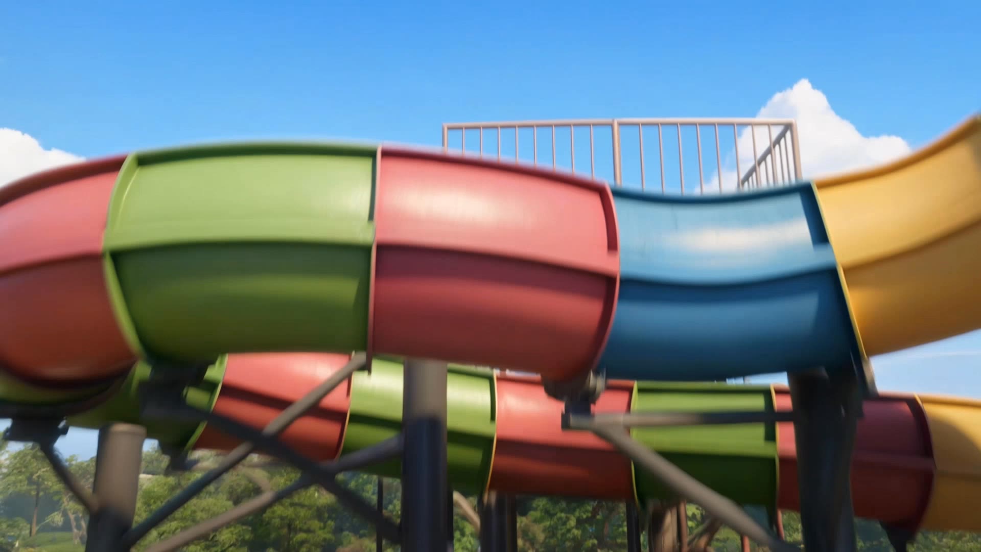 Funny Water Slide Fail 😂 - funny sunday captions AI video