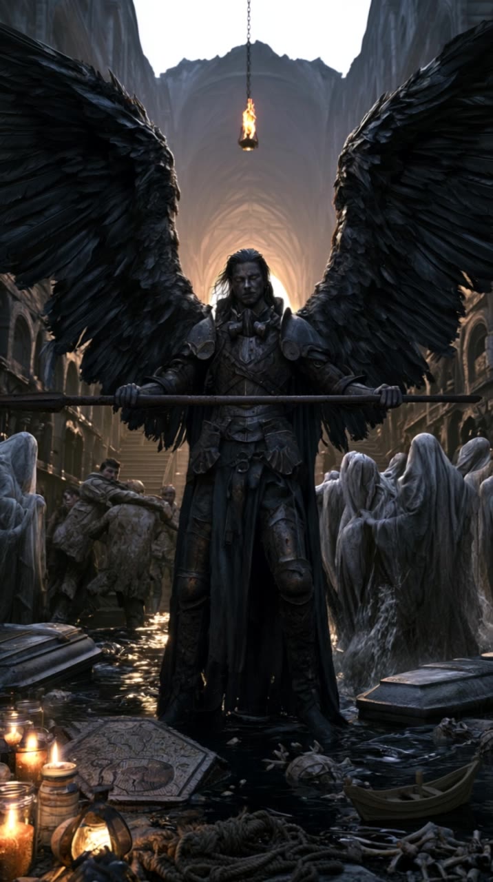 angel protector - angel youtube thumbnail AI video