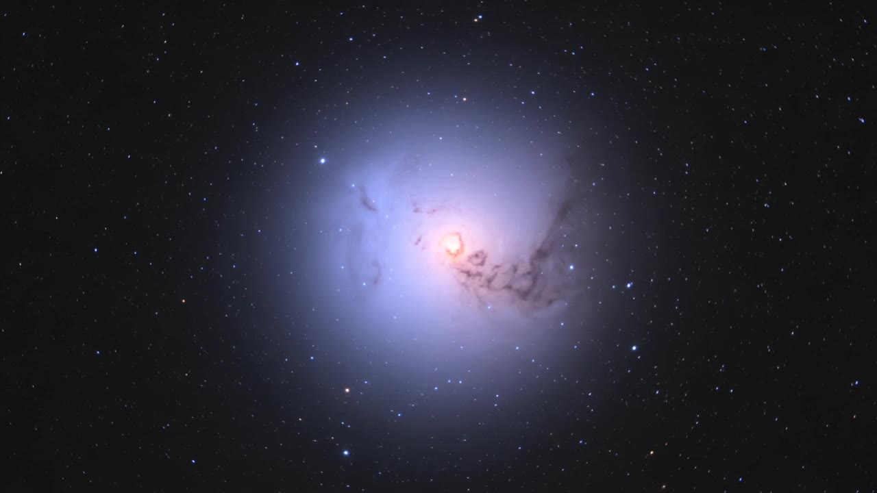 A peaceful galaxy with twinkling - galaxy ai AI video