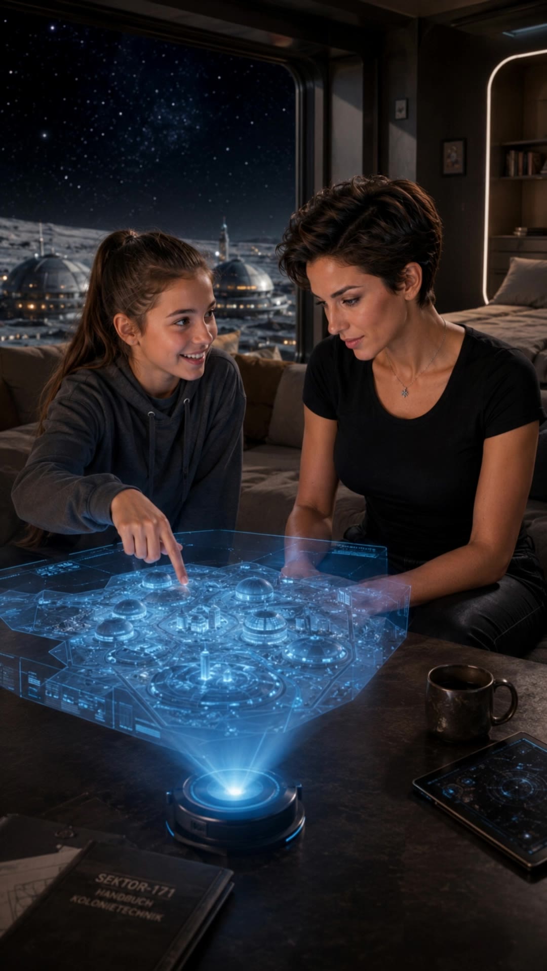 Kling AI work 313243688668842 - hologram video AI video