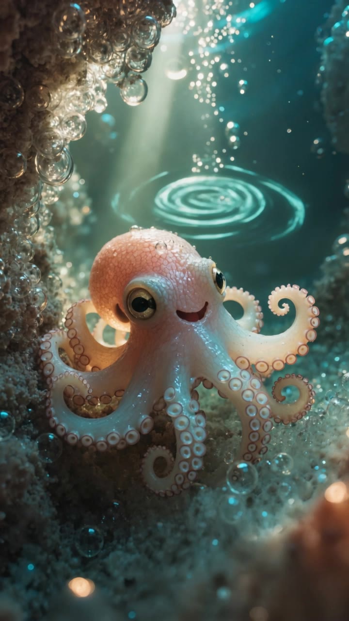 Kling AI work 314806307502915 - octopus ears AI video