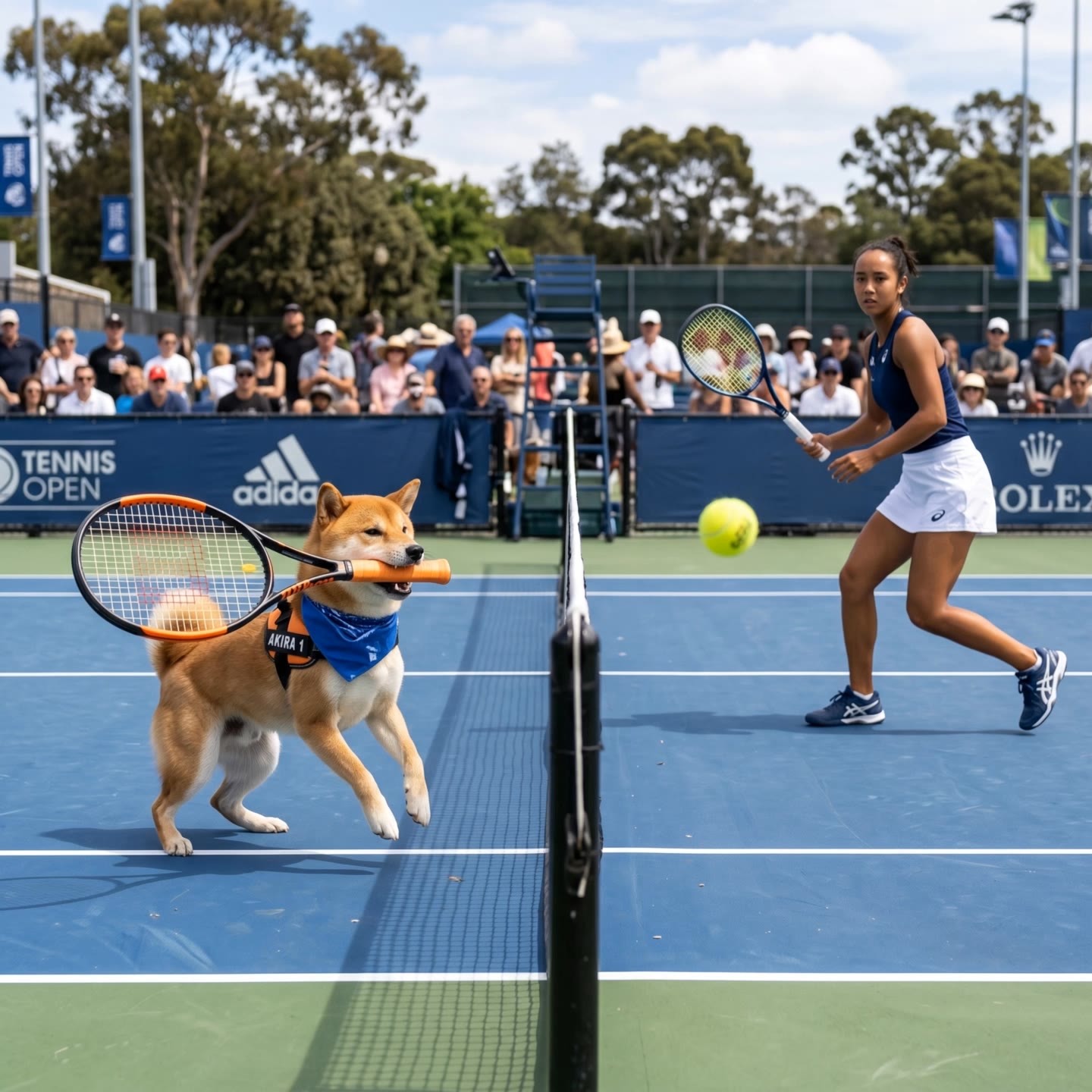 Shiba Returns the Shot - ml in a shot AI video