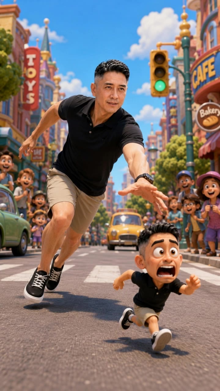 Kling AI work 313556968526009 - black male cartoon characters AI video
