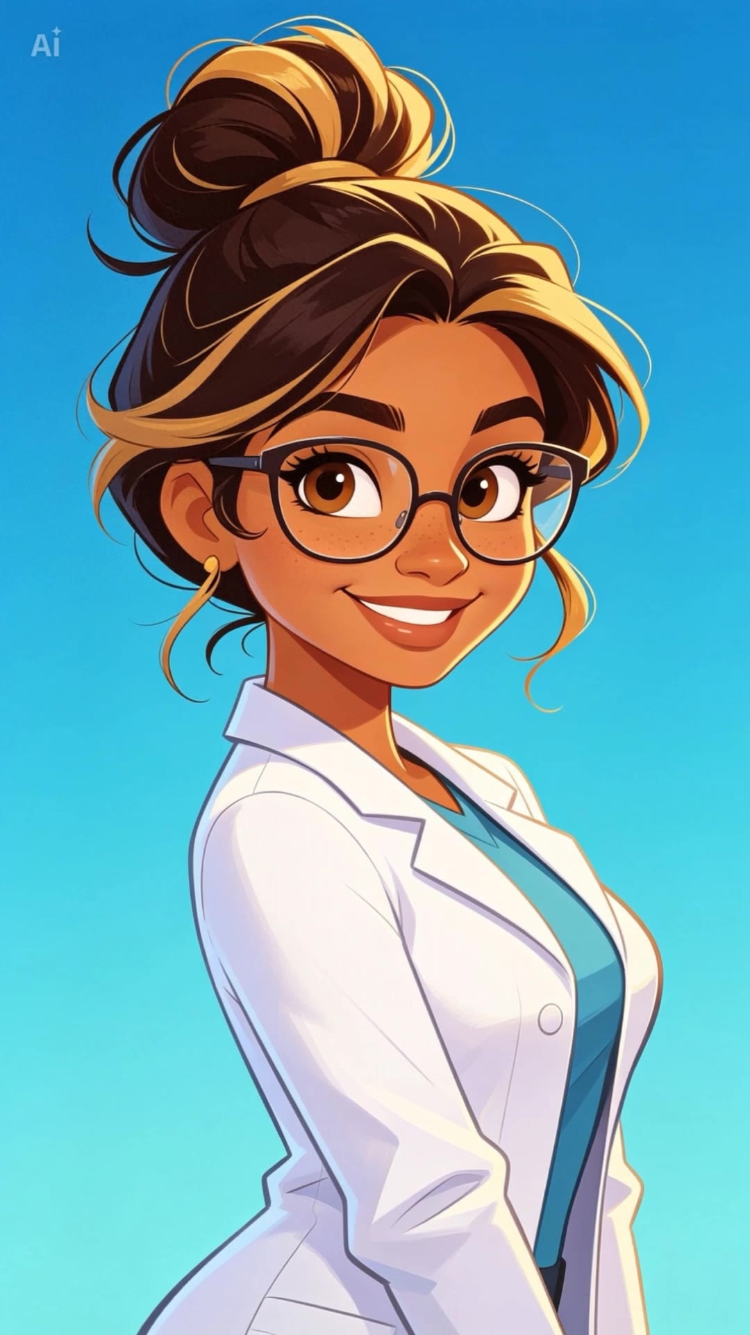 Kling AI work 312812398612104 - female cartoon AI video