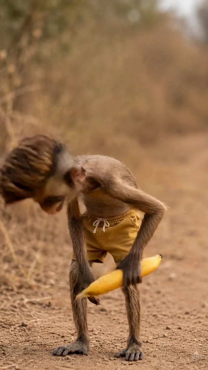 funny monkey - monkey style AI video