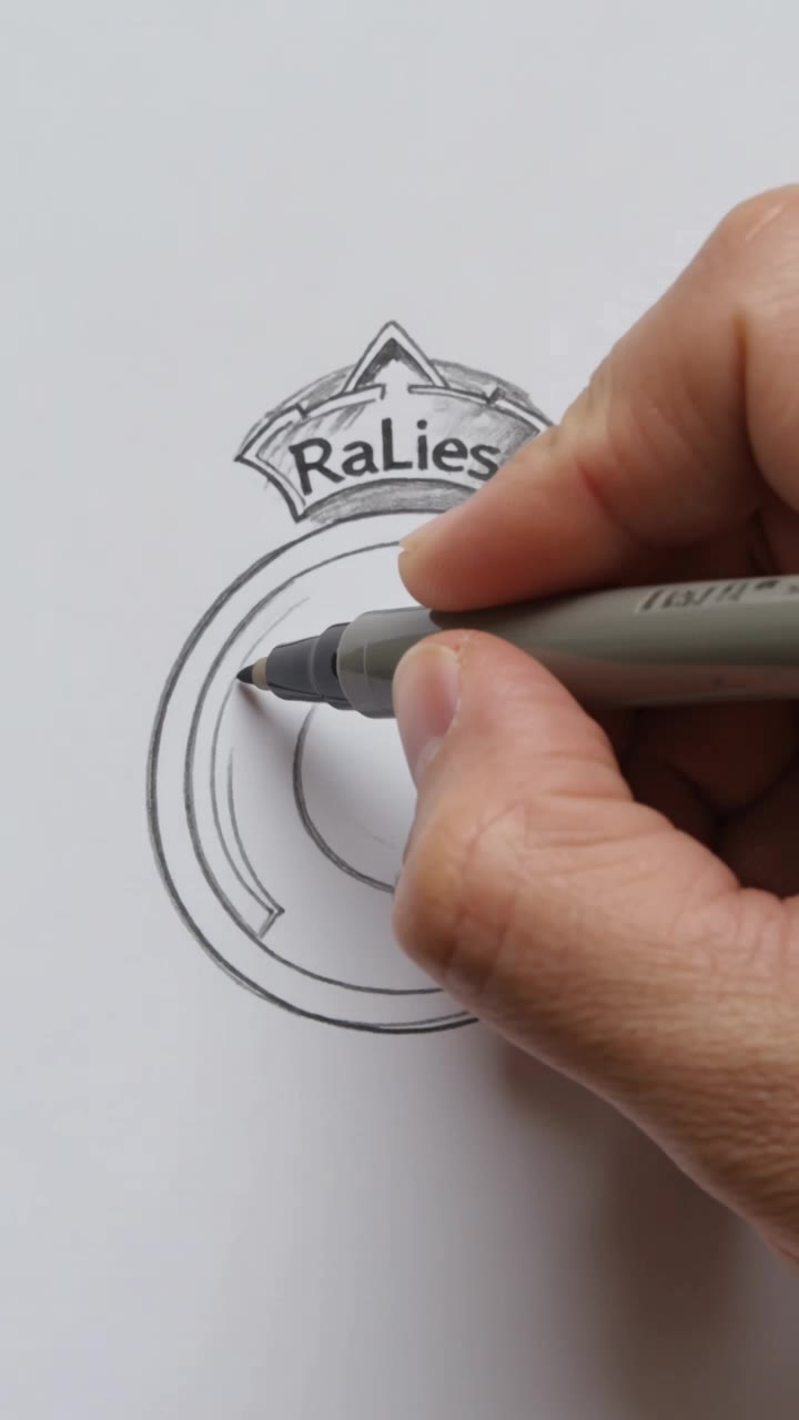 Real Madrid logo  - logo animation ai AI video