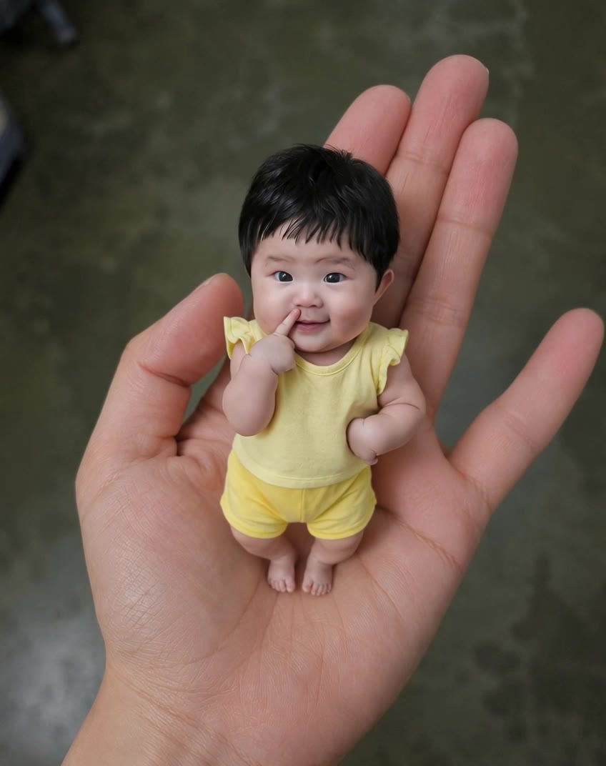 cute baby Dancing in the palm  - ai baby video maker free AI video